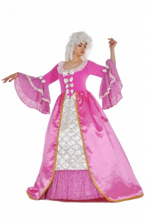  Костюм у стилі бароко рожевий ВЖ303 Склад: сукня Тканина: атлас, мереживо, фати. . фото 4