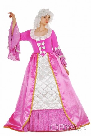  Костюм у стилі бароко рожевий ВЖ303 Склад: сукня Тканина: атлас, мереживо, фати. . фото 1