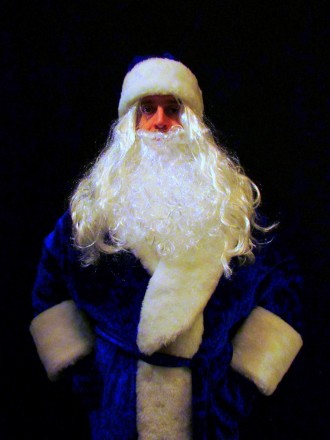  Комплект-костюм Діда Мороза «СИНІЙ ІНЕЙ-8». Код 107768 В наявностірозміри костю. . фото 2