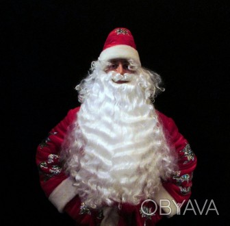  Комплект-костюм Деда Мороза «ВЕЛИЧЕСТВЕННЫЙ АЛЫЙ-8». Код 107798 В наличииразмер. . фото 1