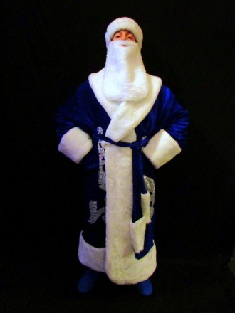  Комплект-костюм Деда Мороза «СИНИЙ СНЕЖНЫЙ-1». Код 107771 В наличииразмеры кост. . фото 4