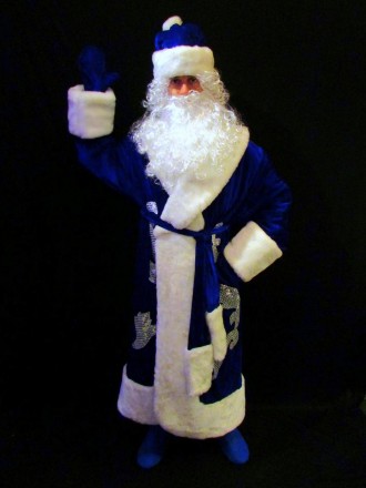  Комплект-костюм Деда Мороза «СИНИЙ СНЕЖНЫЙ-2». Код 107772 В наличииразмеры кост. . фото 5