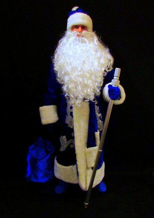  Комплект-костюм Деда Мороза «СИНИЙ СНЕЖНЫЙ-5». Код 107775 В наличииразмеры кост. . фото 4