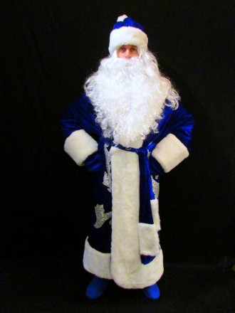  Комплект-костюм Деда Мороза «СИНИЙ СНЕЖНЫЙ-8». Код 107778 В наличииразмеры кост. . фото 5