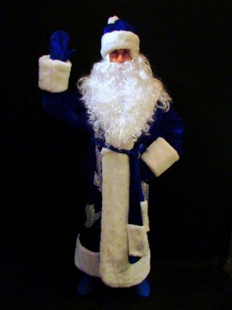  Комплект-костюм Деда Мороза «СИНИЙ СНЕЖНЫЙ-8». Код 107778 В наличииразмеры кост. . фото 4