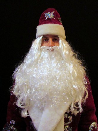 Комплект-костюм Деда Мороза «ВЕЛИЧЕСТВЕННЫЙ БОРДО-4». Код 107804 В наличииразме. . фото 5