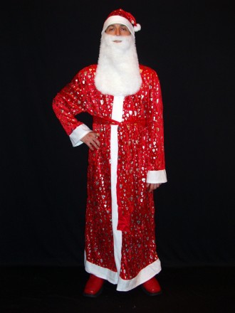  Комплект-костюм Діда Мороза «СНІЖНІ БЛИСТКИ-2». Код 107822 Костюм в одному розм. . фото 2