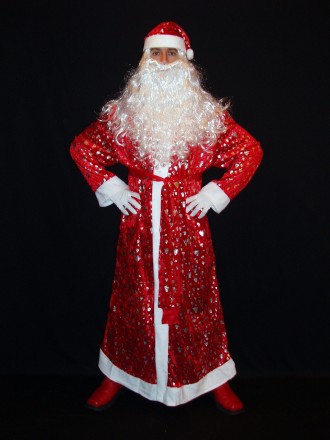  Комплект-костюм Діда Мороза «СНІЖНІ БЛИСТКИ-4». Код 107824 Костюм в одному розм. . фото 2