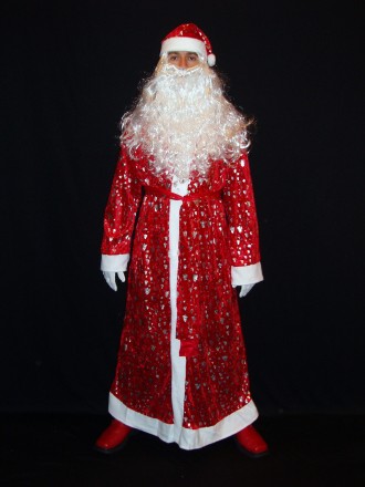  Комплект-костюм Діда Мороза «СНІЖНІ БЛИСТКИ-4». Код 107824 Костюм в одному розм. . фото 3
