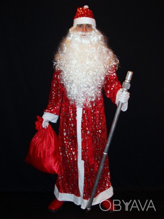  Комплект-костюм Діда Мороза «СНІЖНІ БЛИСТКИ-6». Код 107826 Костюм в одному розм. . фото 1