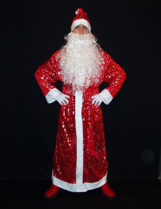 Комплект-костюм Діда Мороза «СНІЖНІ БЛИСТКИ-8». Код 107828 Костюм в одному розм. . фото 2