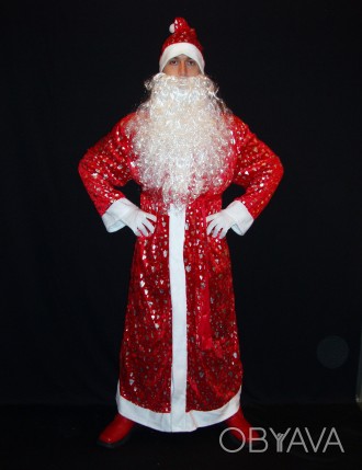  Комплект-костюм Діда Мороза «СНІЖНІ БЛИСТКИ-8». Код 107828 Костюм в одному розм. . фото 1