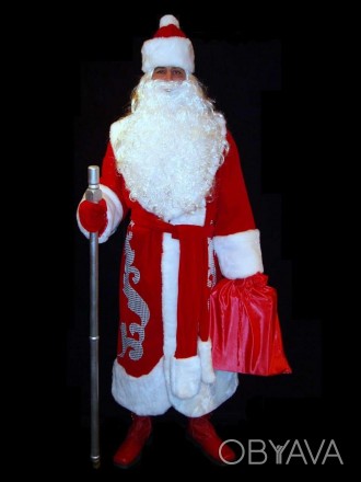  «АПЛІКАЦІЙНИЙ-2»: комплект-костюм Діда Мороза. Код 107832 Розмір костюмів від 5. . фото 1