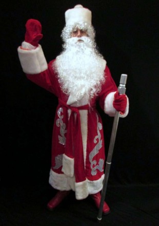  «АПЛІКАЦІЙНИЙ-4»: комплект-костюм Діда Мороза. Код 107834 Розмір костюмів від 5. . фото 5