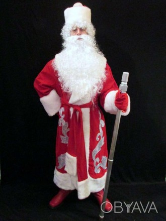  «АПЛІКАЦІЙНИЙ-4»: комплект-костюм Діда Мороза. Код 107834 Розмір костюмів від 5. . фото 1