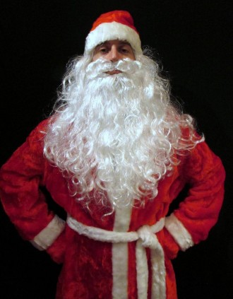  «СНЕЖИНКОВЫЙ КРАСНЫЙ-4». Комплект-костюм Деда Мороза. Код 107864 Костюм отшит в. . фото 2