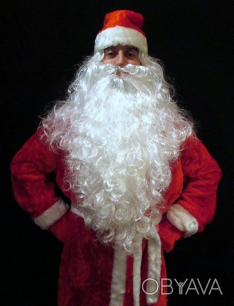  «СНЕЖИНКОВЫЙ КРАСНЫЙ-6». Комплект-костюм Деда Мороза. Код 107866 Костюм отшит в. . фото 1