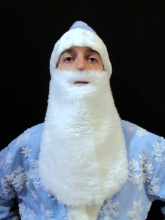  «РАСПИСНОЙ СИНИЙ-1». Комплект-костюм Деда Мороза. Код 107881 Костюм отшит в одн. . фото 3