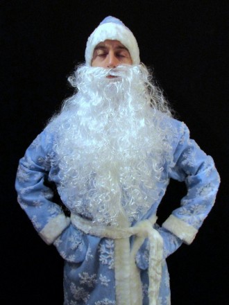  «РАСПИСНОЙ СИНИЙ-2». Комплект-костюм Деда Мороза. Код 107882 Костюм отшит в одн. . фото 4