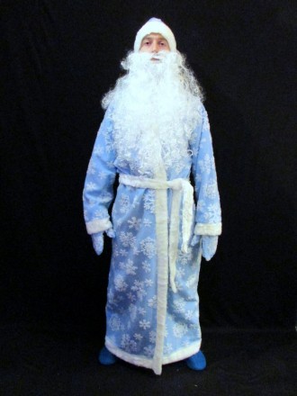  «РАСПИСНОЙ СИНИЙ-2». Комплект-костюм Деда Мороза. Код 107882 Костюм отшит в одн. . фото 6