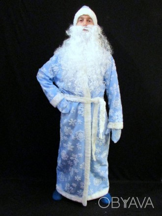 «РАСПИСНОЙ СИНИЙ-2». Комплект-костюм Деда Мороза. Код 107882 Костюм отшит в одн. . фото 1