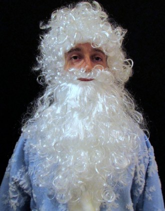  «РАСПИСНОЙ СИНИЙ-3». Комплект-костюм Деда Мороза. Код 107883 Костюм отшит в одн. . фото 6