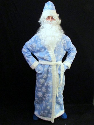  «РАСПИСНОЙ СИНИЙ-3». Комплект-костюм Деда Мороза. Код 107883 Костюм отшит в одн. . фото 4