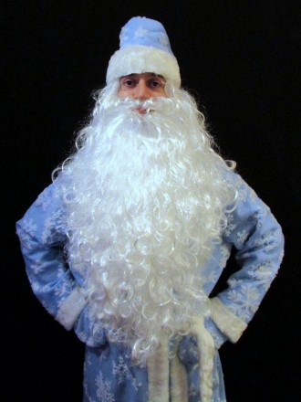  «РАСПИСНОЙ СИНИЙ-7». Комплект-костюм Деда Мороза. Код 107887 Костюм отшит в одн. . фото 2