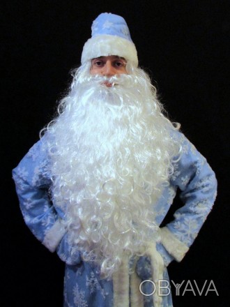  «РАСПИСНОЙ СИНИЙ-7». Комплект-костюм Деда Мороза. Код 107887 Костюм отшит в одн. . фото 1