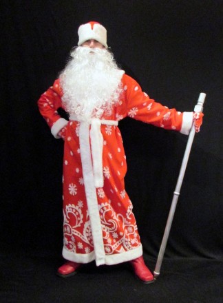  «РАСПИСНОЙ КРАСНЫЙ-2». Комплект-костюм Деда Мороза. Код 107892 Костюм отшит в о. . фото 5