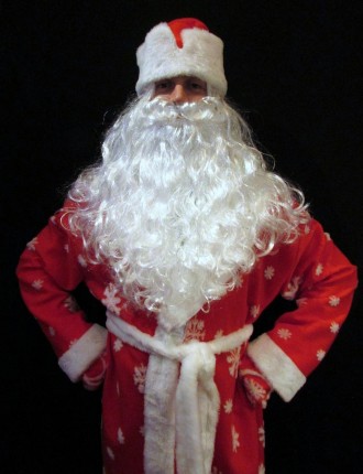 «РАСПИСНОЙ КРАСНЫЙ-5». Комплект-костюм Деда Мороза. Код 107895 Костюм отшит в о. . фото 2