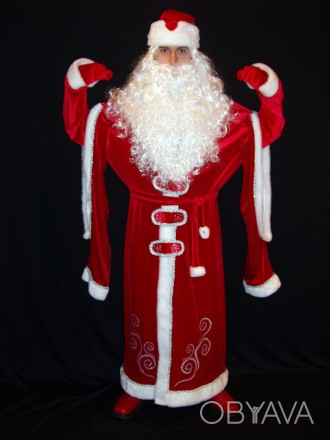  «НАРЯДНЫЙ МОРОЗ-3». Комплект-костюм Деда Мороза. Код 107853 Костюм отшит в одно. . фото 1