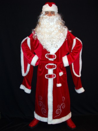  «НАРЯДНЫЙ МОРОЗ-4». Комплект-костюм Деда Мороза. Код 107854 Костюм отшит в одно. . фото 2