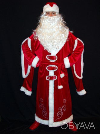  «НАРЯДНЫЙ МОРОЗ-4». Комплект-костюм Деда Мороза. Код 107854 Костюм отшит в одно. . фото 1