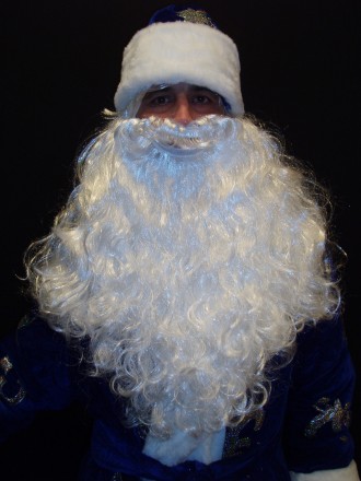  Комплект-костюм Діда Мороза «ВЕЛИЧНИЙ СИНІЙ-5». Код 107915 В наявності 1. 52-56. . фото 3