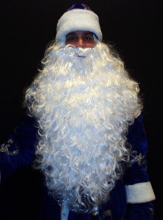 Комплект-костюм Деда Мороза «ВЕЛИЧЕСТВЕННЫЙ СИНИЙ-7». Код 107917 В наличииразме. . фото 3