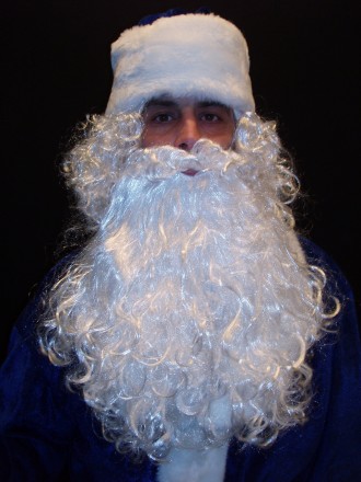  Комплект-костюм Деда Мороза «БАРХАТНЫЙ СИНИЙ-1». Код 107981 Комплект-костюм Дед. . фото 5
