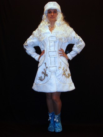  Новорічний костюм Феї/Зими/Снігурки - ТОП-БІЛИЗНА-1 розмір 46-48 . Код 08272 Ко. . фото 2