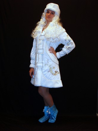  Новорічний костюм Феї/Зими/Снігурки - ТОП-БІЛИЗНА-1 розмір 46-48 . Код 08272 Ко. . фото 7