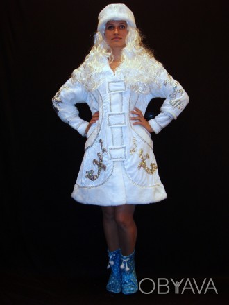  Новорічний костюм Феї/Зими/Снігурки - ТОП-БІЛИЗНА-1 розмір 46-48 . Код 08272 Ко. . фото 1