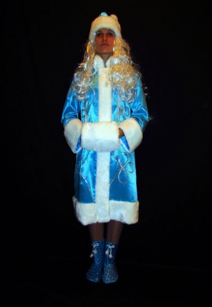  Новорічний костюм Феї/Зими/Снігуроньки - ЕЛЬЗА-1 розмір 46-48, 48-50 . Код 0828. . фото 2