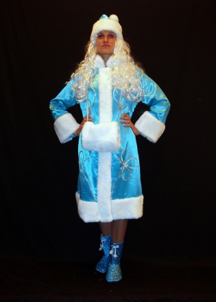  Новорічний костюм Феї/Зими/Снігуроньки - ЕЛЬЗА-1 розмір 46-48, 48-50 . Код 0828. . фото 6