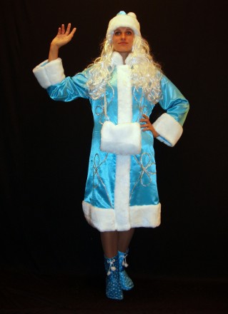  Новорічний костюм Феї/Зими/Снігуроньки - ЕЛЬЗА-1 розмір 46-48, 48-50 . Код 0828. . фото 5
