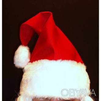  Шапка-ковпак Санта Клауса "ЯСКРАВА". Саржа. Хутро. 
 Код 12069 Увага! Продукт в. . фото 1