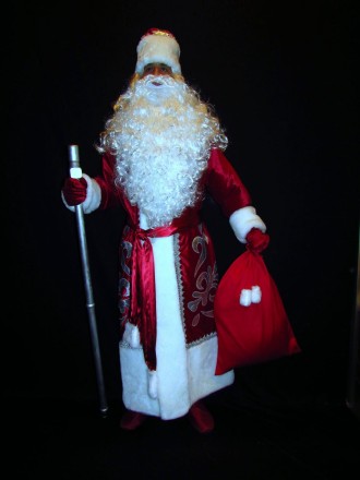  Комплект-костюм Деда Мороза «ЭЛИТНЫЙ БОРДО-6». Код 107746 Комплект-костюм Деда . . фото 5