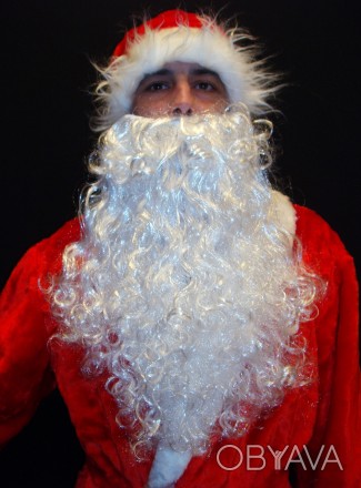  «СНЕЖИНКОВЫЙ КРАСНЫЙ-2». Комплект-костюм Деда Мороза. Код 107862 Костюм отшит в. . фото 1