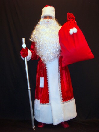  Комплект-костюм Деда Мороза «ГРАЦИОЗНЫЙ КРАСНЫЙ-6». Код 107996 Комплект-костюм . . фото 2