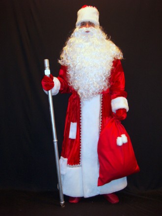 Комплект-костюм Деда Мороза «ГРАЦИОЗНЫЙ КРАСНЫЙ-6». Код 107996 Комплект-костюм . . фото 7