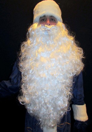  Комплект-костюм Деда Мороза «БАРХАТНЫЙ СИНИЙ-6». Код 107986 Комплект-костюм Дед. . фото 3