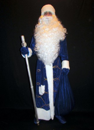  Комплект-костюм Діда Мороза «Оксамитовий Синій-6». Код 107986 Комплект-костюм Д. . фото 2